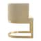 Manhattan Comfort Aura Dining Chair in Sand and Polished Brass DC026-SD - alternate 2